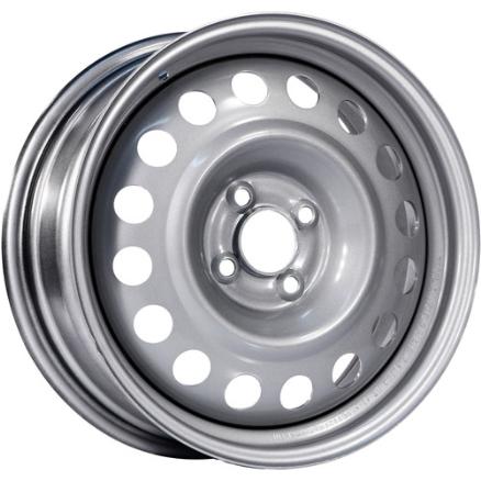 Trebl 8075 6x15 4*114.3 ET43 DIA67.1 Silver Штампованный