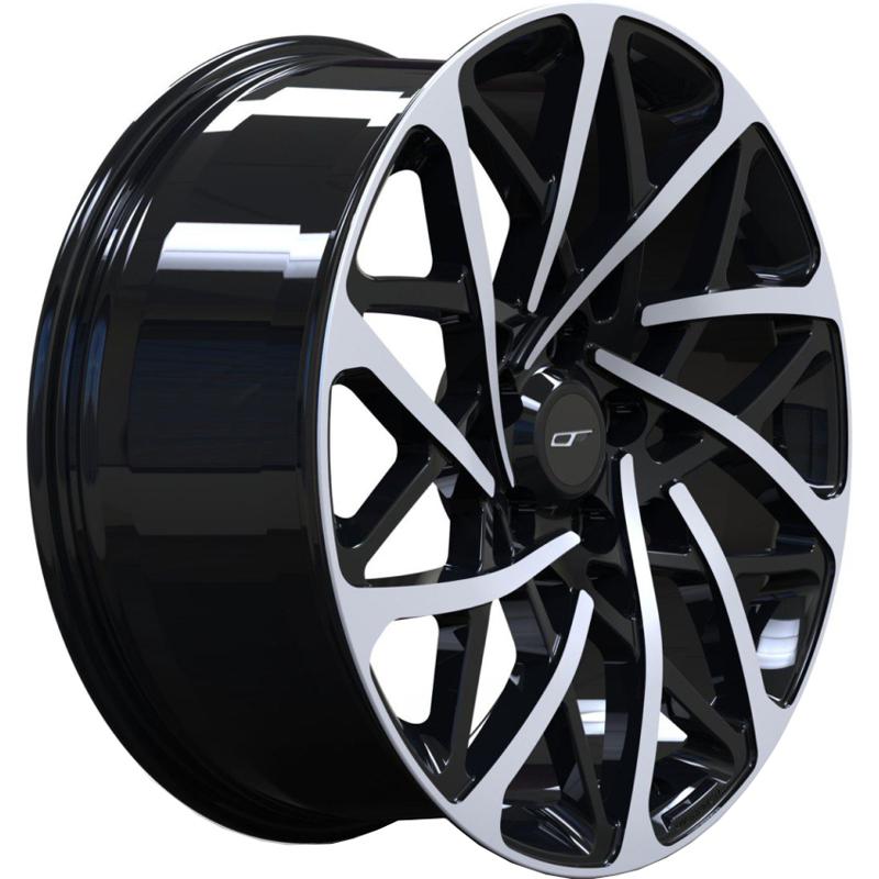 Forged Overfinch Cyclone 9.5x21 5*120 ET40 DIA72.6 Gloss Black Polish Face Кованый