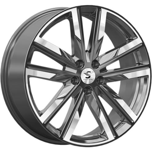 Скад КР014 8x20 5*108 ET46 DIA63.3 Diamond gloss graphite Литой