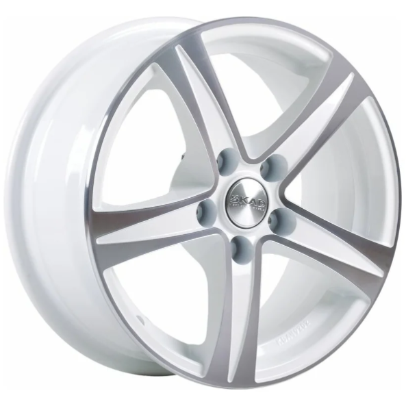 Скад Сакура 6.5x15 5*105 ET35 DIA56.6 Алмаз белый Литой