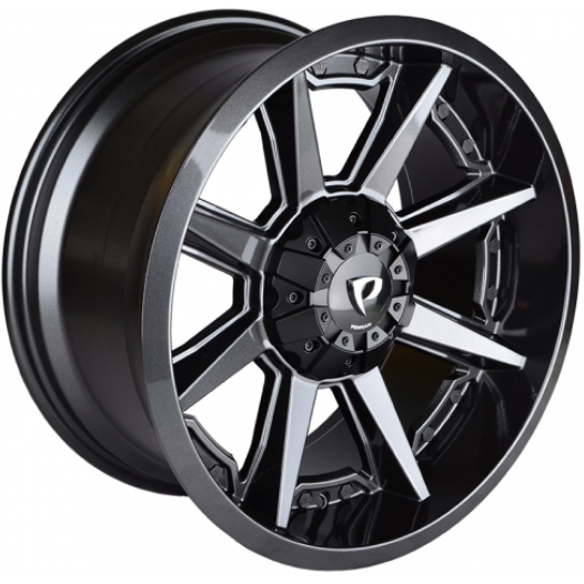 Powcan BK819 9x18 6*139.7 ET20 DIA106.1 Pearl Black Литой