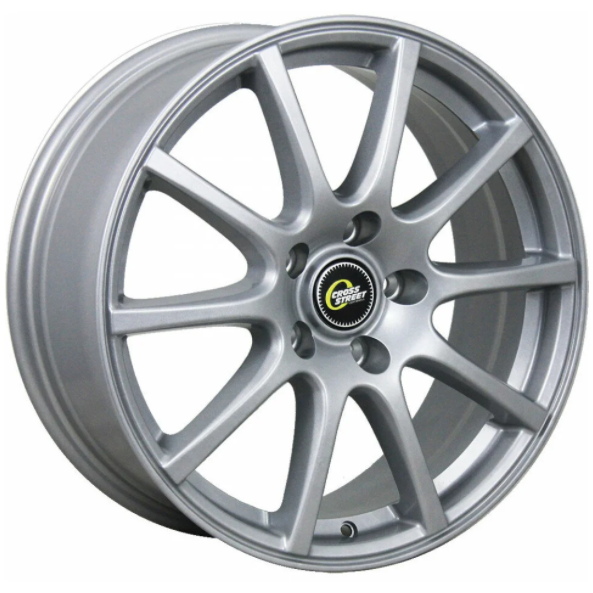 Cross Street CR-16 6x15 5*108 ET38 DIA67.1 Silver Литой