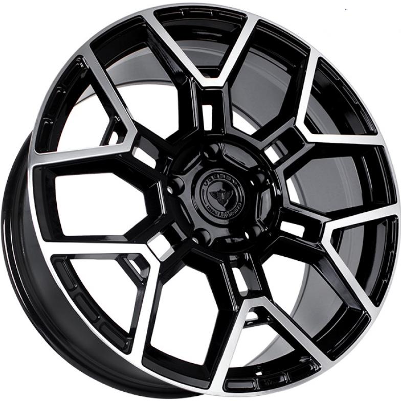 Sakura Wheels YA9554 10x22 5*150 ET45 DIA110.1 BKF Литой