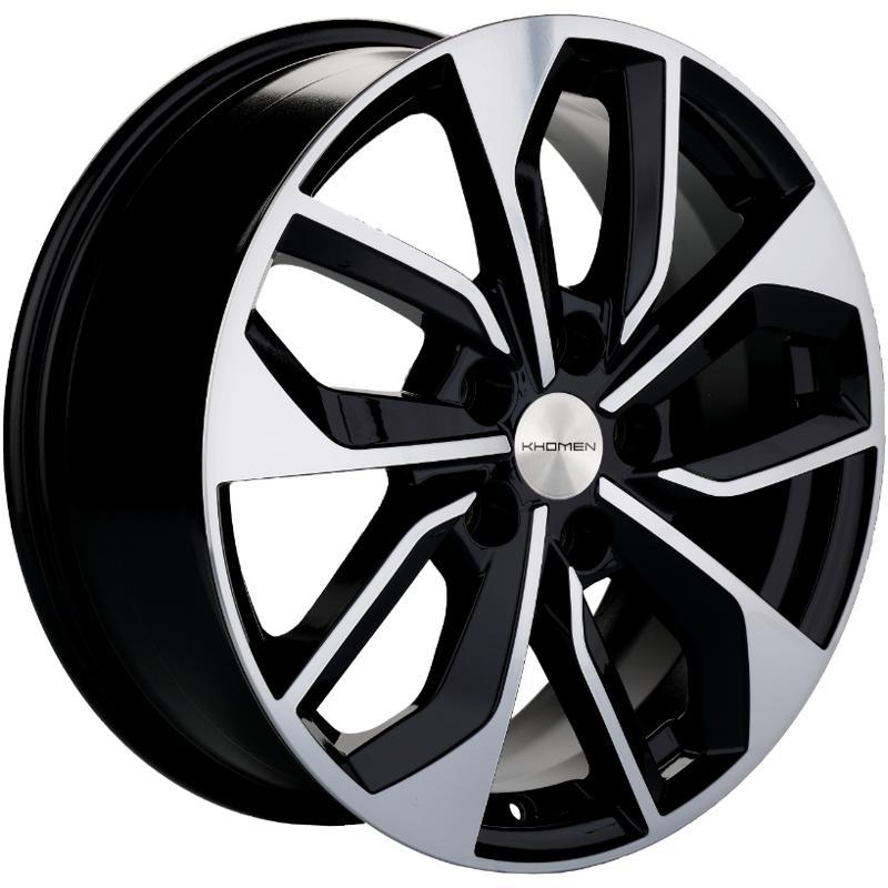 Khomen KHW 1703 7x17 5*114.3 ET40 DIA66.1 Black-FP Литой