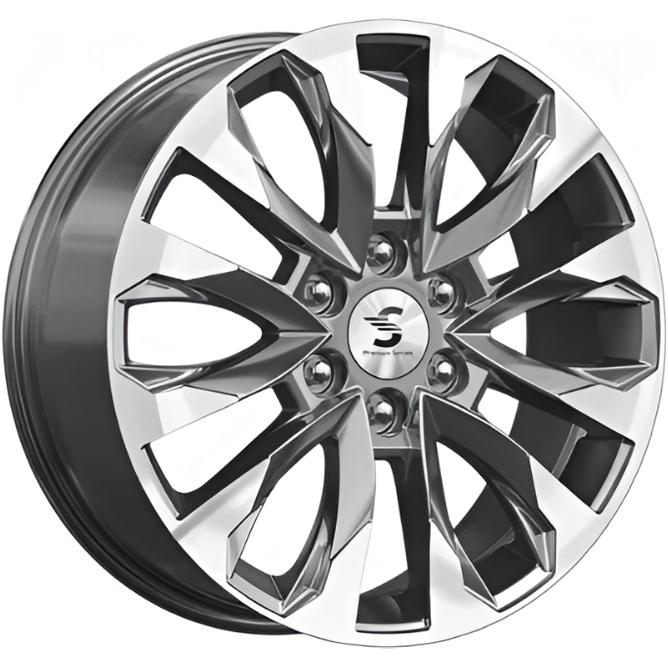 Скад KP007 8x20 6*139.7 ET42 DIA75.1 Diamond gloss graphite Литой
