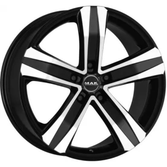 MAK Stone 5 3 6.5x15 5*160 ET52 DIA65.1 Black mirror Литой