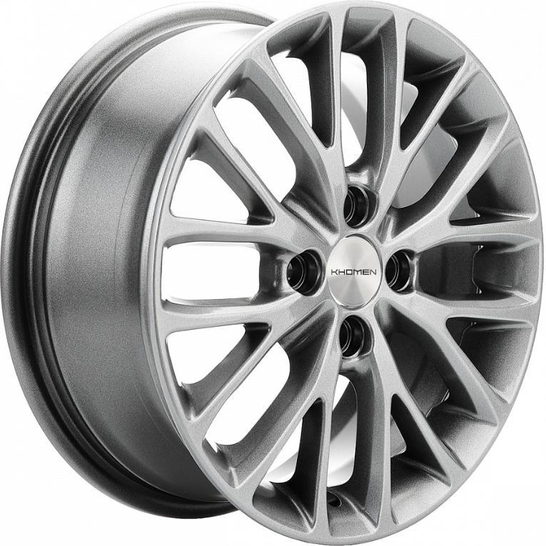 Khomen KHW 1506 6x15 4*100 ET37 DIA60.1 G-Silver Литой