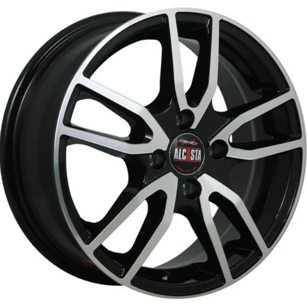 Alcasta M57 6.5x16 5*112 ET46 DIA57.1 BKF Литой
