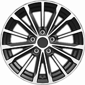 Khomen KHW 1611 6.5x16 5*114.3 ET40 DIA66.1 Black Литой
