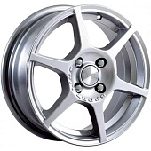Скад Ягуар 5.5x14 4*98 ET38 DIA58.6 Алмаз белый Литой