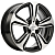 Khomen KHW 1502 6x15 4*100 ET50 DIA60.1 Black-FP Литой