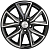 Khomen KHW 1706 7x17 5*114.3 ET37 DIA66.6 Black-FP Литой